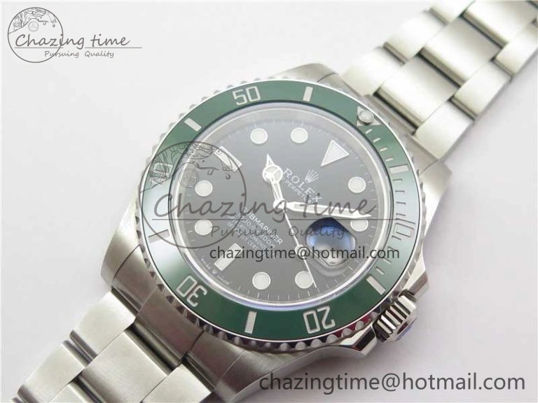 Submariner 41mm 126610 LV Kermit EWF Black Dial on SS Bracelet A Comfortable 2765