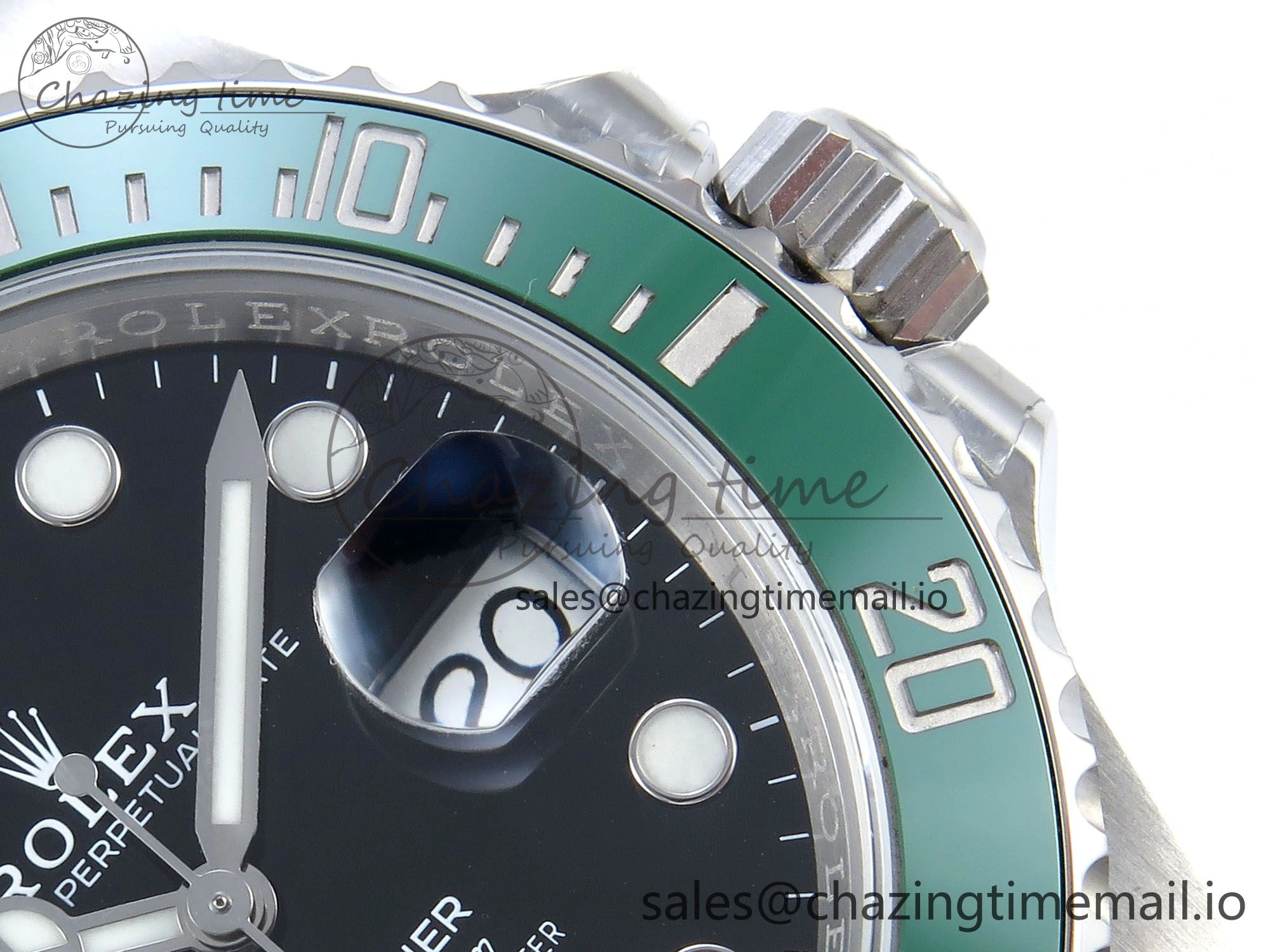 WrinkleFree Submariner 41mm 126610 LV SS ARF 1:1 Best Edition Steel Green Dial 904L SS Oyster Bracelet SH 359