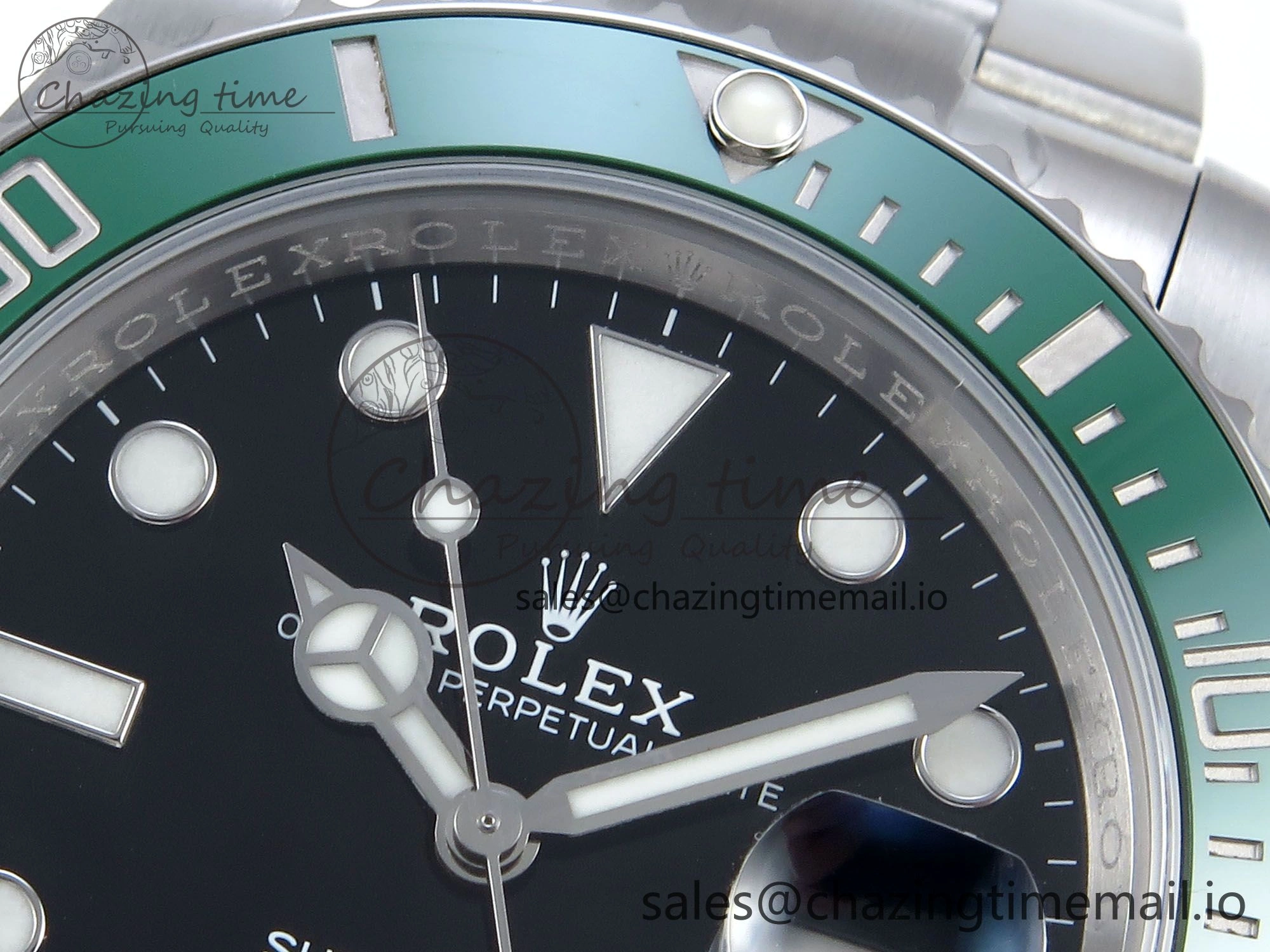 WrinkleFree Submariner 41mm 126610 LV SS ARF 1:1 Best Edition Steel Green Dial 904L SS Oyster Bracelet SH 359