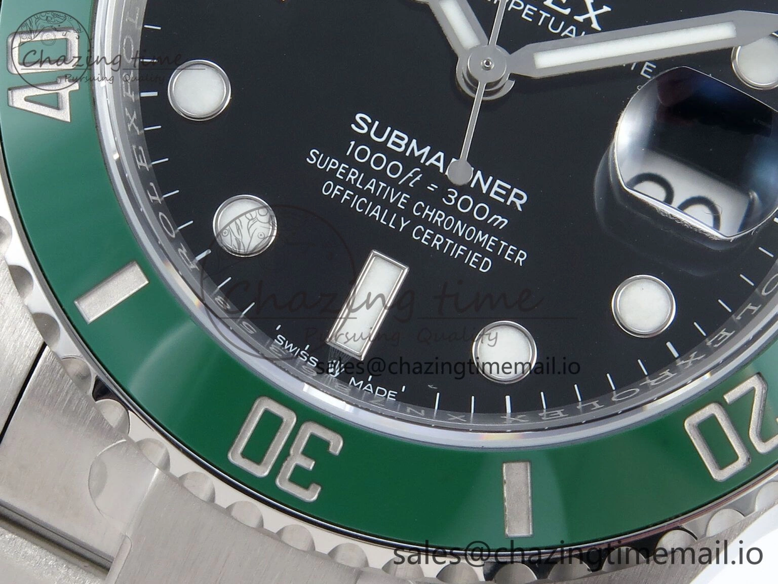 WrinkleFree Submariner 41mm 126610 LV SS ARF 1:1 Best Edition Steel Green Dial 904L SS Oyster Bracelet SH 359