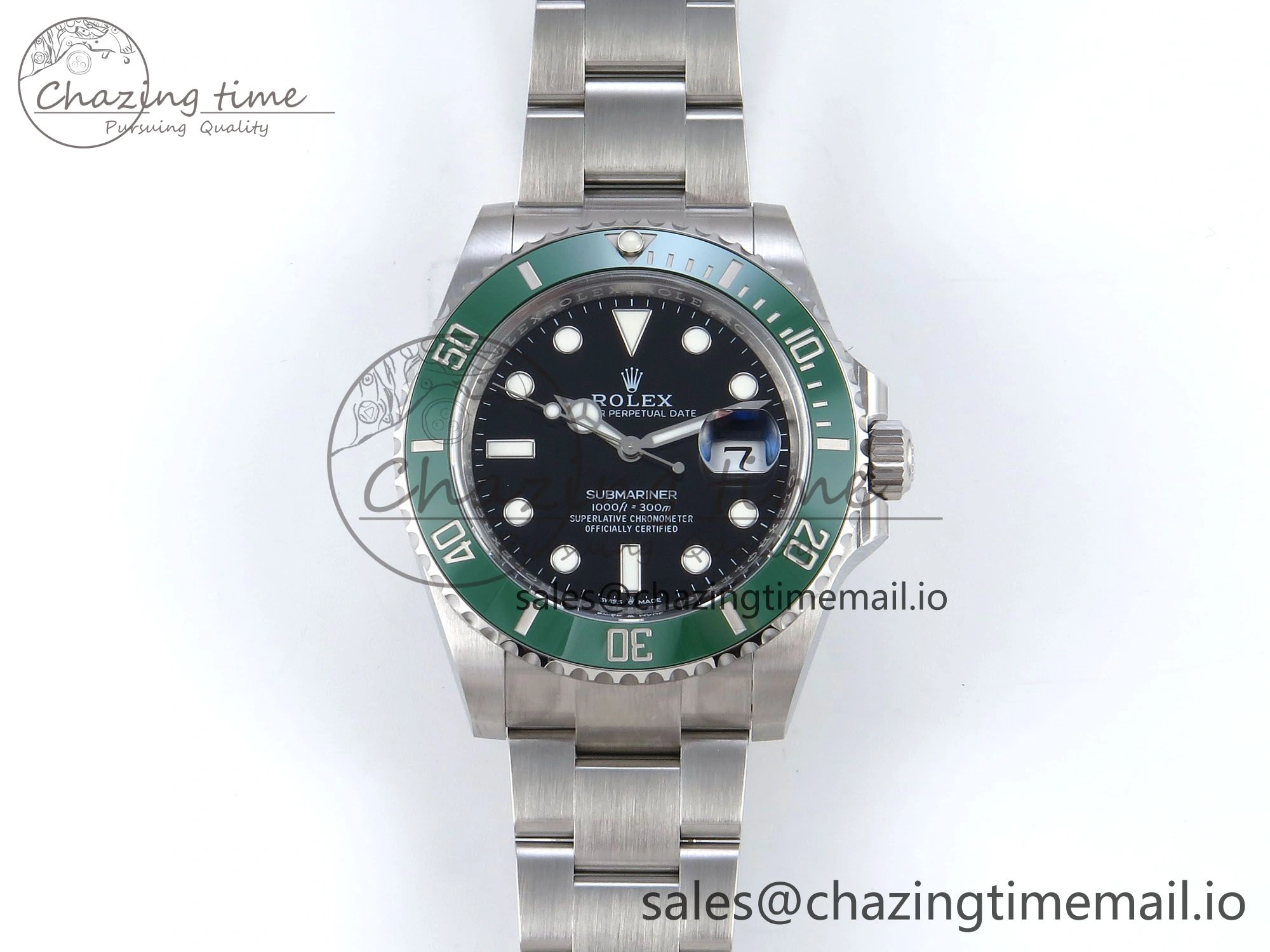 Cozy Submariner 41mm 126610 LV THBF 904L Green Ceramic 1:1 Best Edition on SS Bracelet SH 333