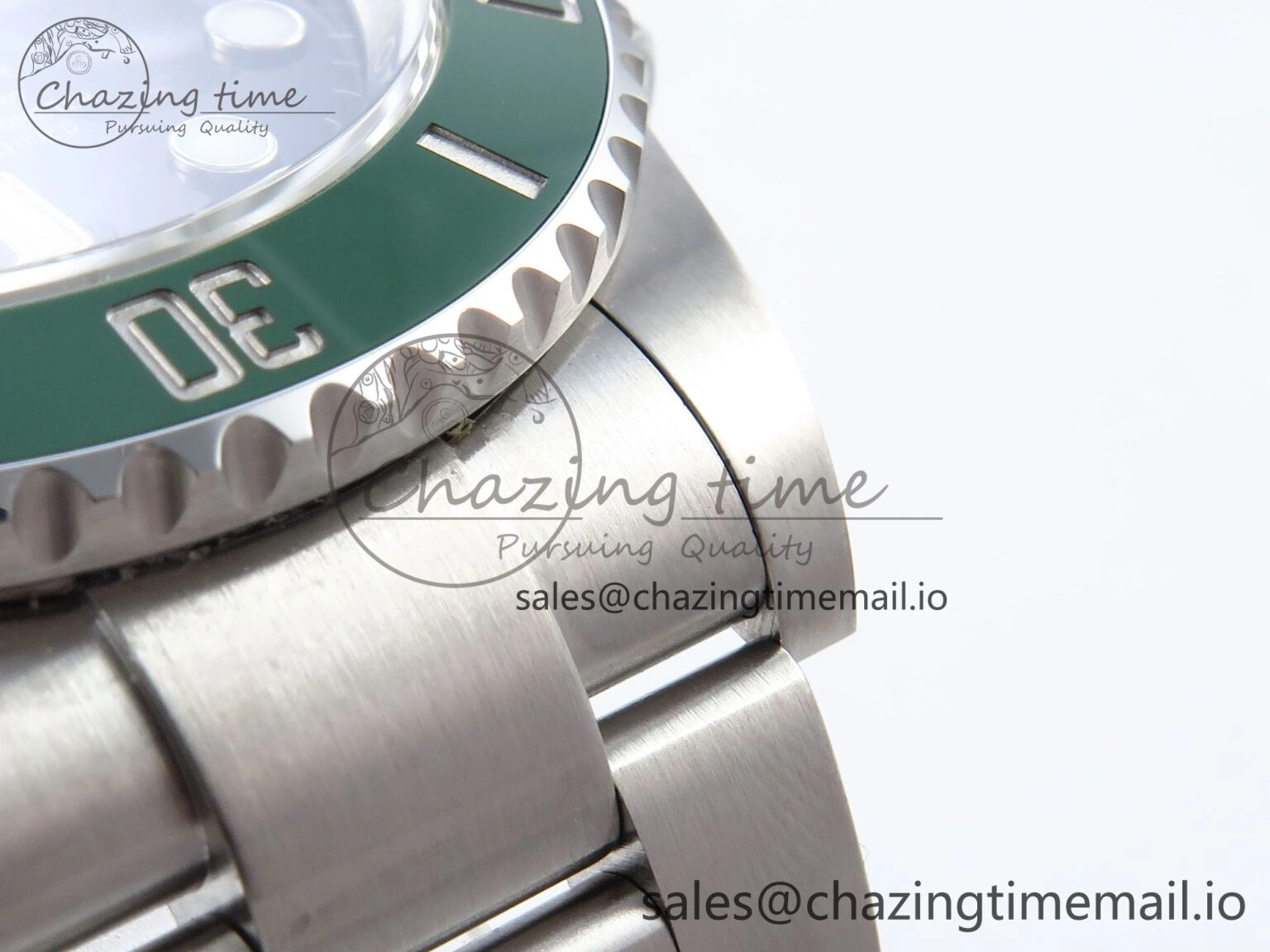 Reliable Submariner 41mm 126610 LV TWSF SS Green Ceramic Black Dial on SS Bracelet SH 290