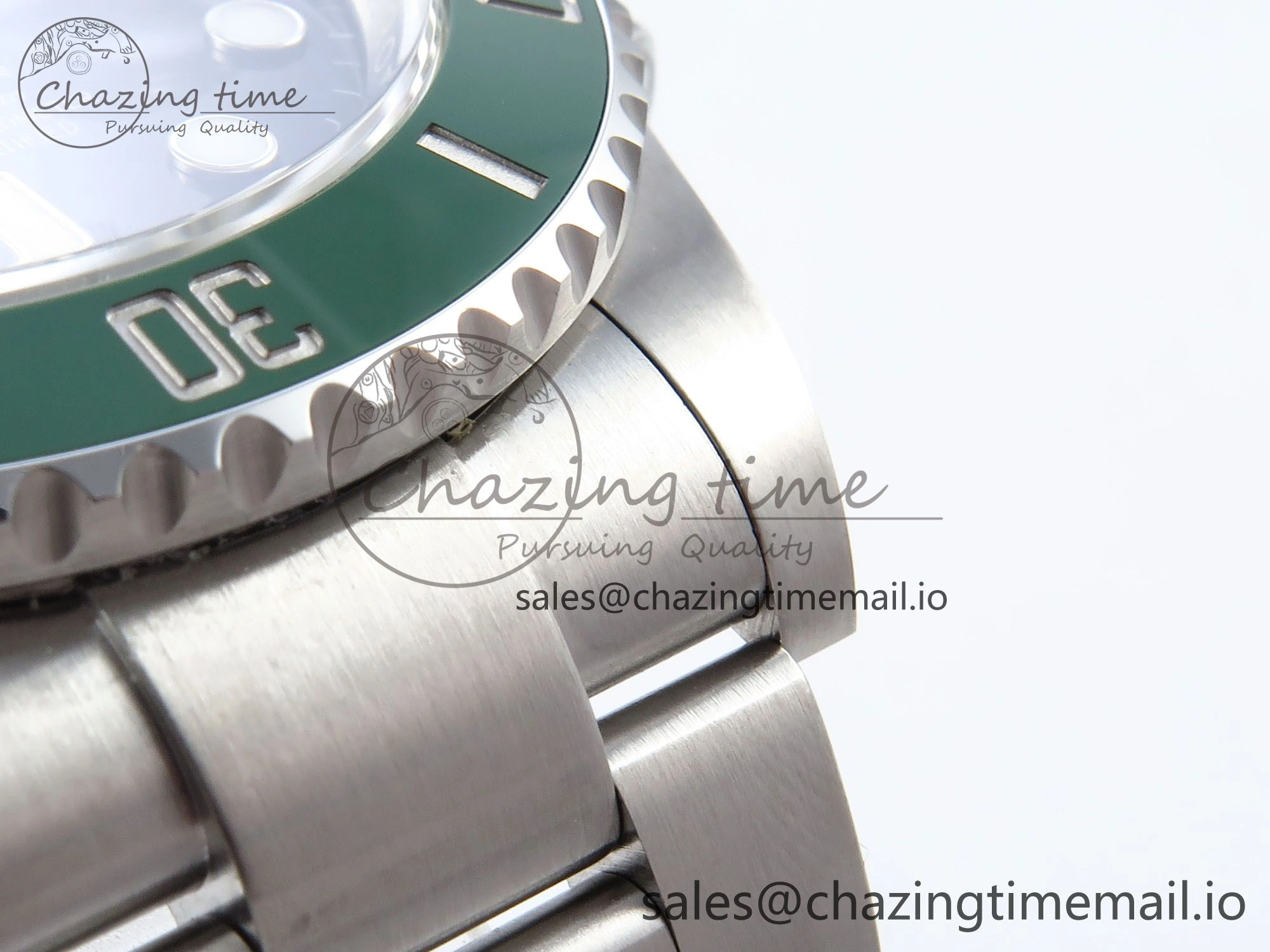 Reliable Submariner 41mm 126610 LV TWSF SS Green Ceramic Black Dial on SS Bracelet SH 290