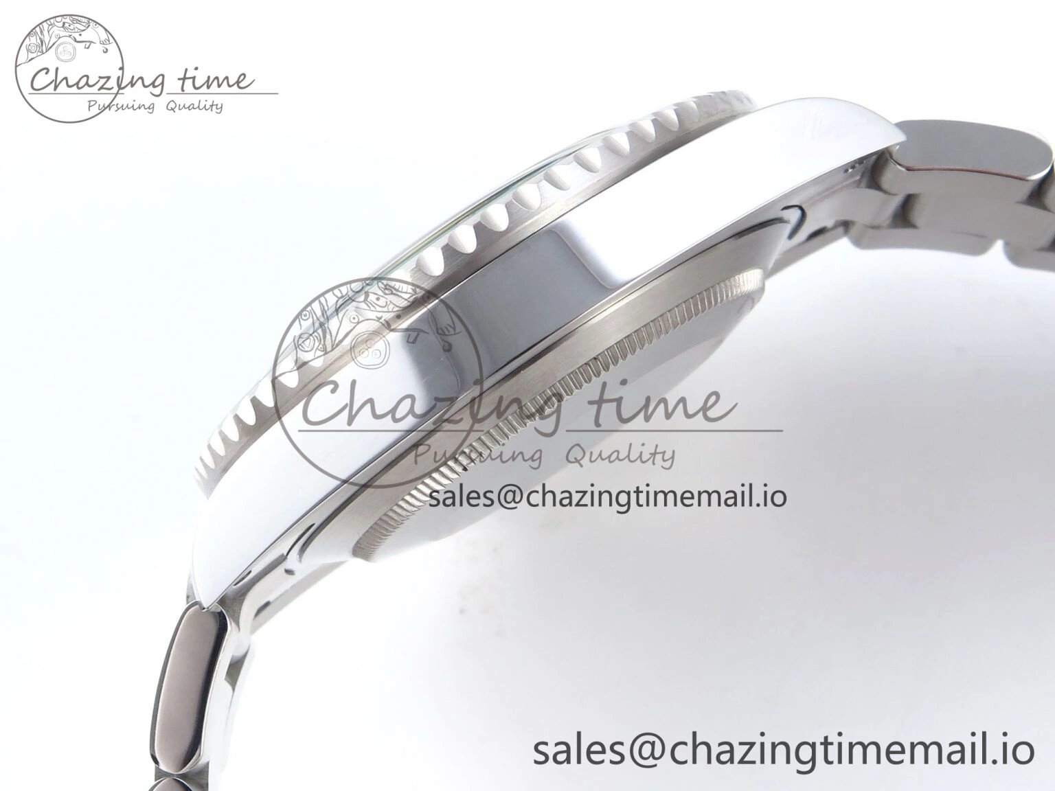 Reliable Submariner 41mm 126610 LV TWSF SS Green Ceramic Black Dial on SS Bracelet SH 290