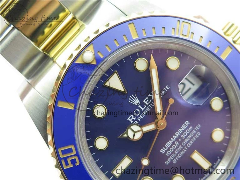 Submariner 41mm 126613 LB SS YG BP Maker Best Edition Blue Dial on SS YG Bracelet QuickDry 2574