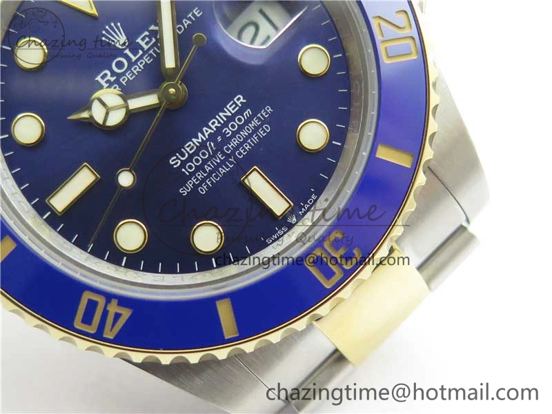Submariner 41mm 126613 LB SS YG BP Maker Best Edition Blue Dial on SS YG Bracelet QuickDry 2574