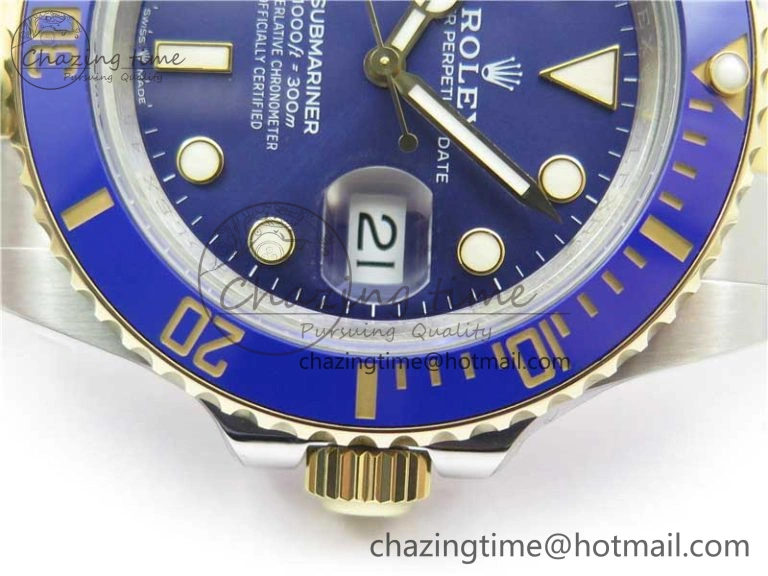 Submariner 41mm 126613 LB SS YG BP Maker Best Edition Blue Dial on SS YG Bracelet QuickDry 2574