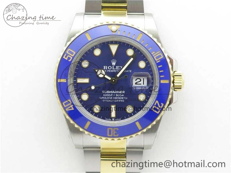 Submariner 41mm 126613 LB SS YG BP Maker Best Edition Blue Dial on SS YG Bracelet QuickDry 2574