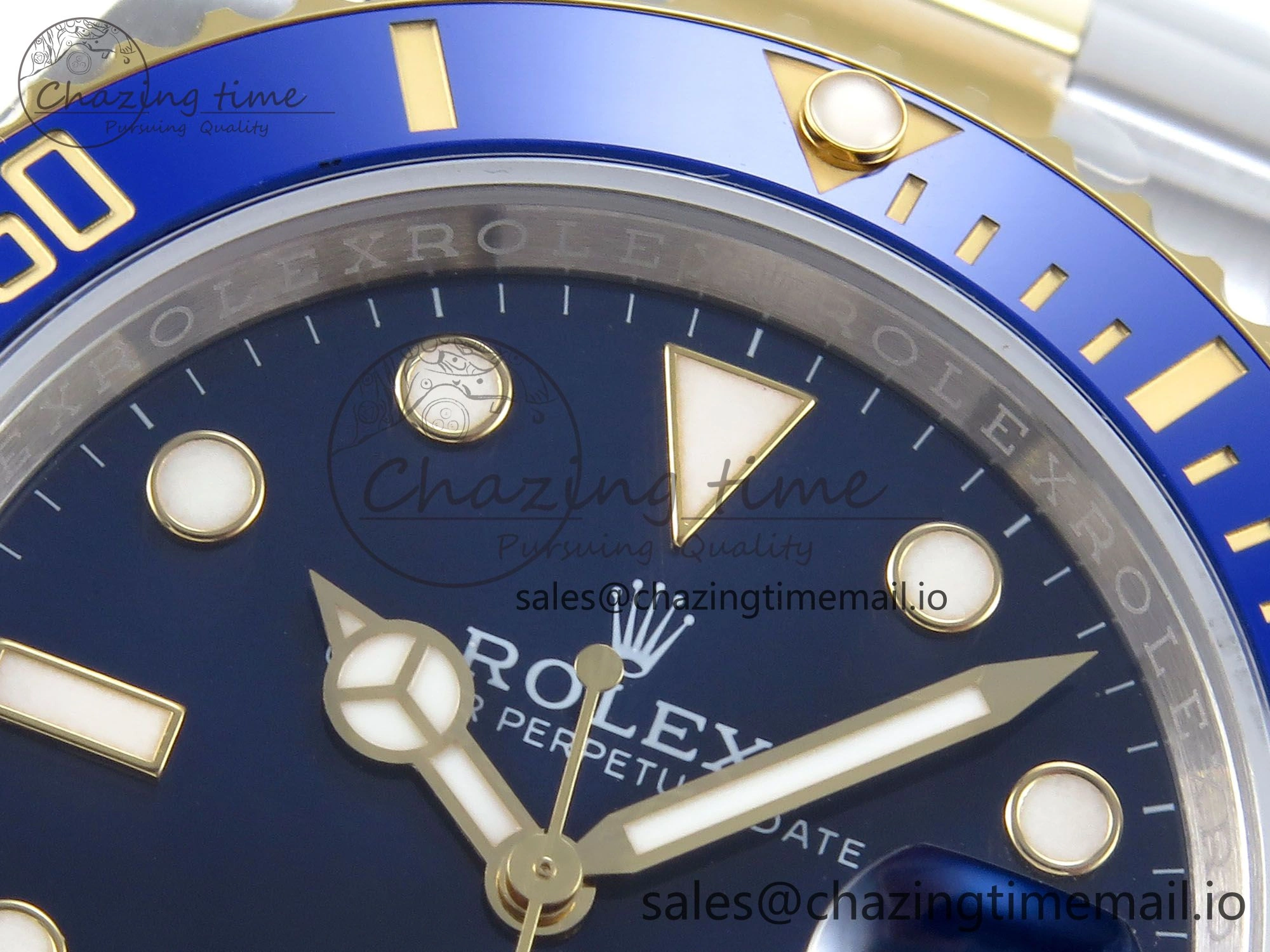 Submariner 41mm 126613 LB TWSF SS YG Blue Ceramic Blue Dial on SS YG Bracelet SH Trendy 291