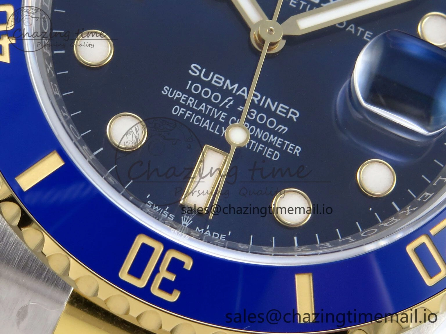 Submariner 41mm 126613 LB TWSF SS YG Blue Ceramic Blue Dial on SS YG Bracelet SH Trendy 291