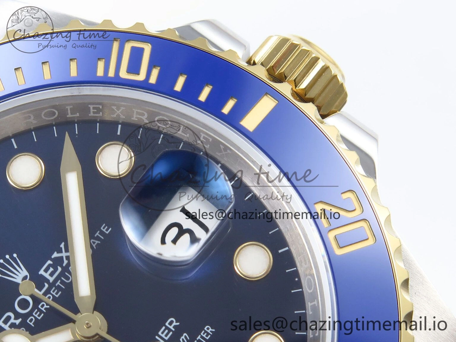 Submariner 41mm 126613 LB TWSF SS YG Blue Ceramic Blue Dial on SS YG Bracelet SH Trendy 291