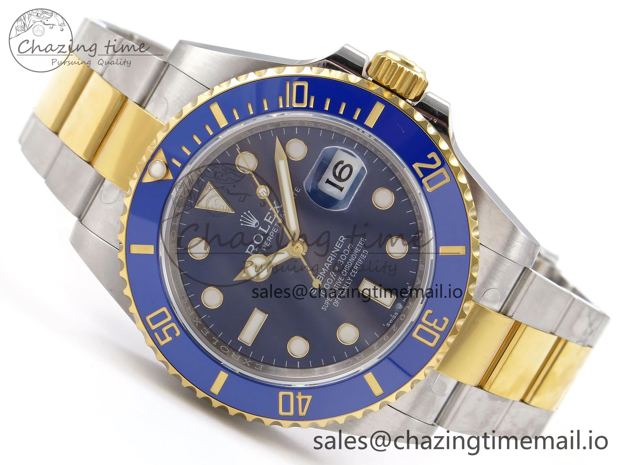 Classic Submariner 41mm 126613 LB YG SS EWEF Best Edition Blue Dial on YG SS Bracelet A 964