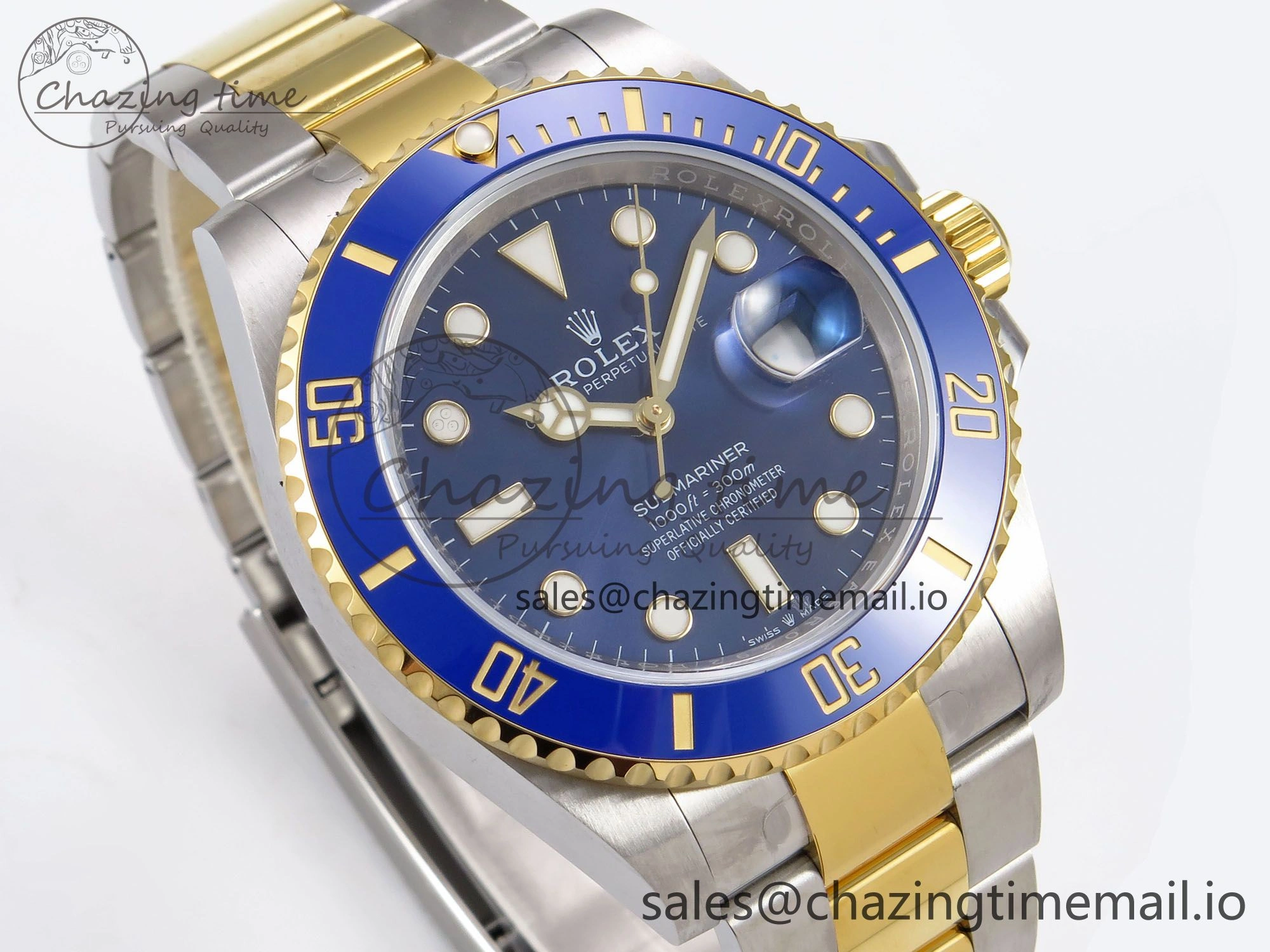 Classic Submariner 41mm 126613 LB YG SS EWEF Best Edition Blue Dial on YG SS Bracelet A 964