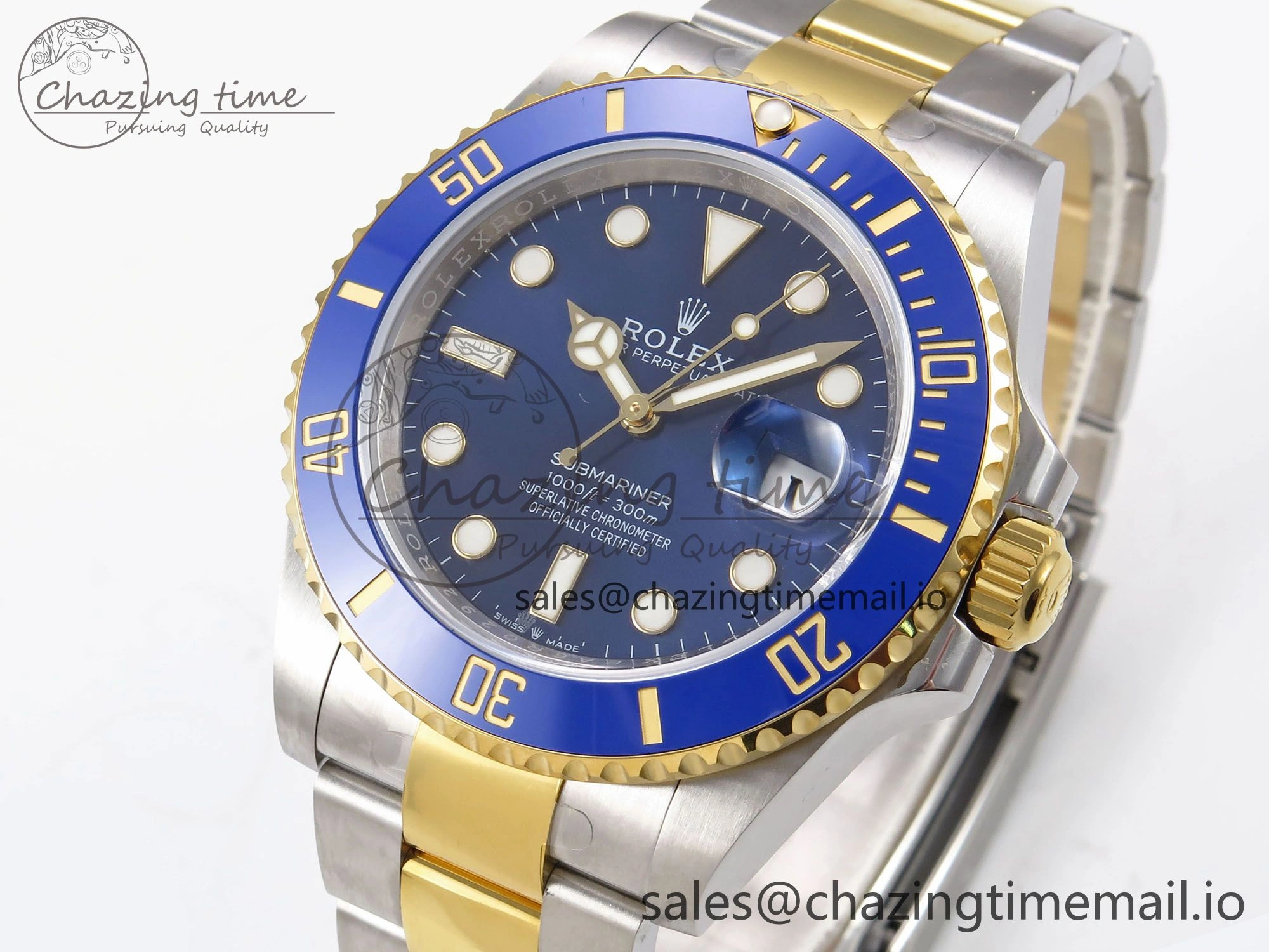 Classic Submariner 41mm 126613 LB YG SS EWEF Best Edition Blue Dial on YG SS Bracelet A 964
