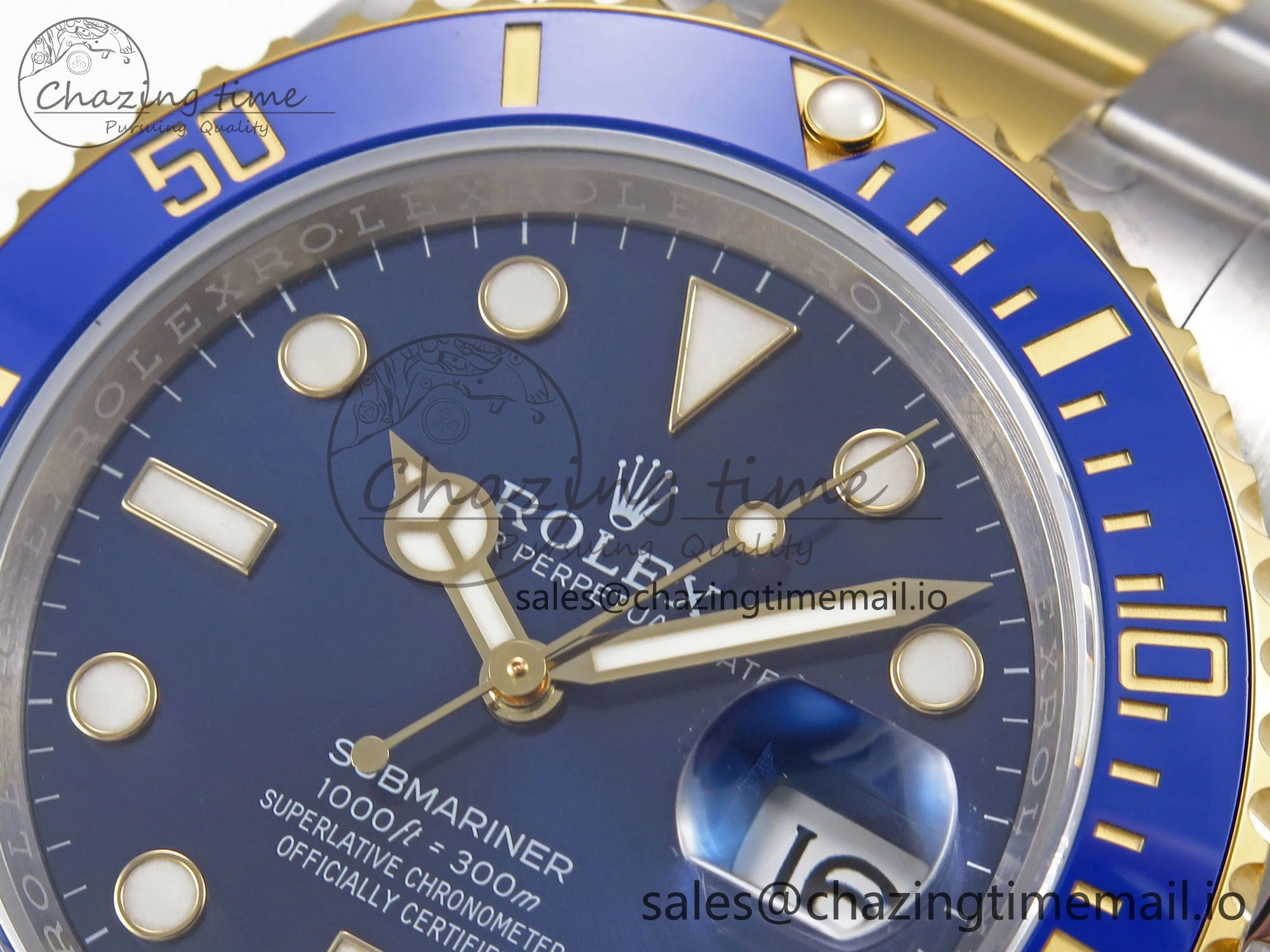 Classic Submariner 41mm 126613 LB YG SS EWEF Best Edition Blue Dial on YG SS Bracelet A 964
