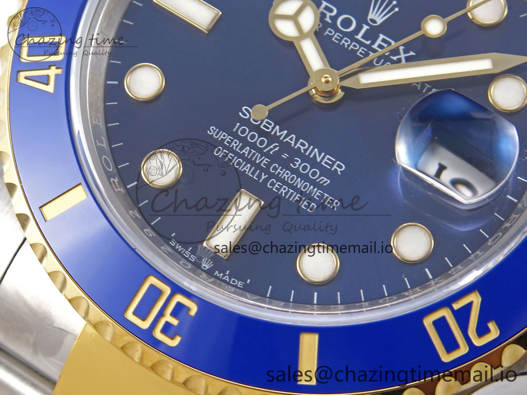 Classic Submariner 41mm 126613 LB YG SS EWEF Best Edition Blue Dial on YG SS Bracelet A 964