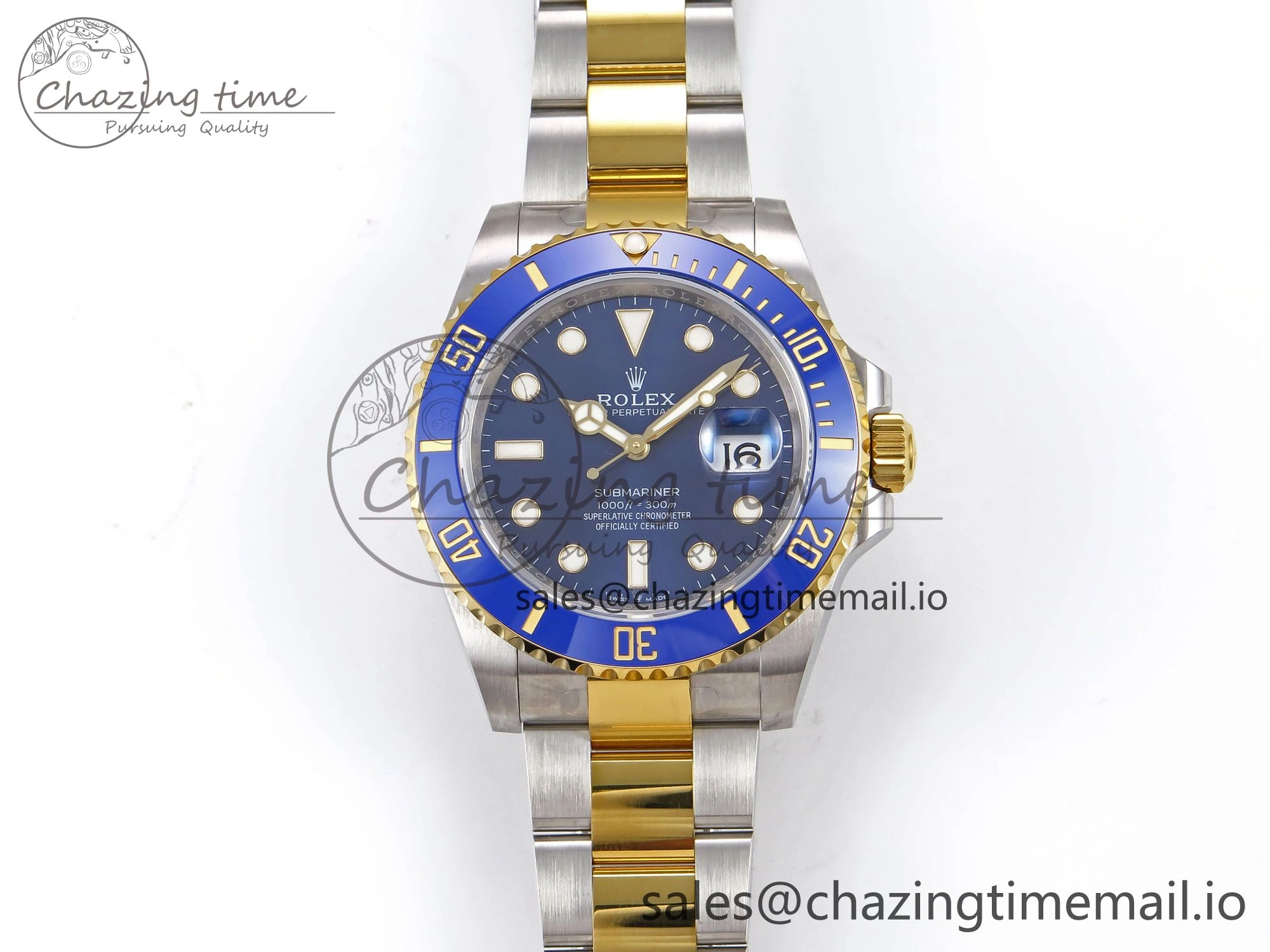 Classic Submariner 41mm 126613 LB YG SS EWEF Best Edition Blue Dial on YG SS Bracelet A 964