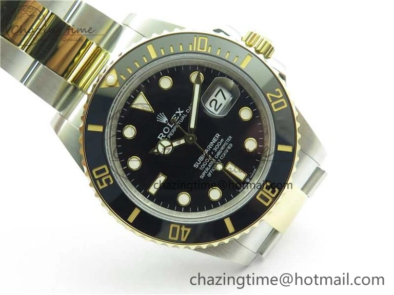 FastDry Submariner 41mm 126613 LN SS YG BP Maker Best Edition Black Dial on SS YG Bracelet 2576