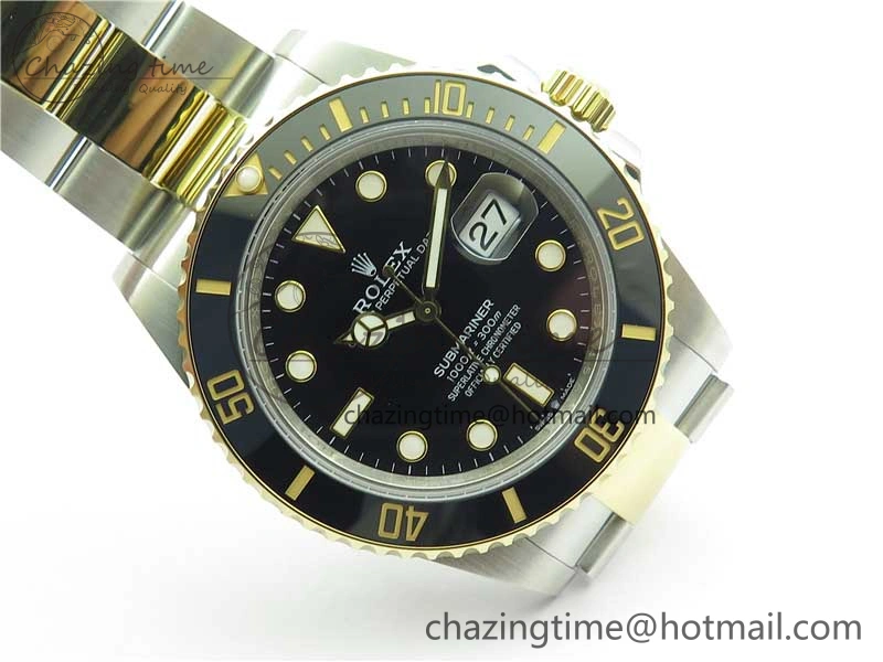 FastDry Submariner 41mm 126613 LN SS YG BP Maker Best Edition Black Dial on SS YG Bracelet 2576