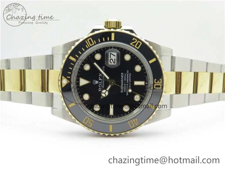 FastDry Submariner 41mm 126613 LN SS YG BP Maker Best Edition Black Dial on SS YG Bracelet 2576
