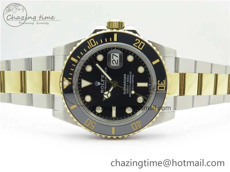 FastDry Submariner 41mm 126613 LN SS YG BP Maker Best Edition Black Dial on SS YG Bracelet 2576
