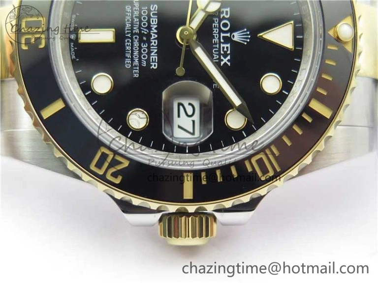 FastDry Submariner 41mm 126613 LN SS YG BP Maker Best Edition Black Dial on SS YG Bracelet 2576