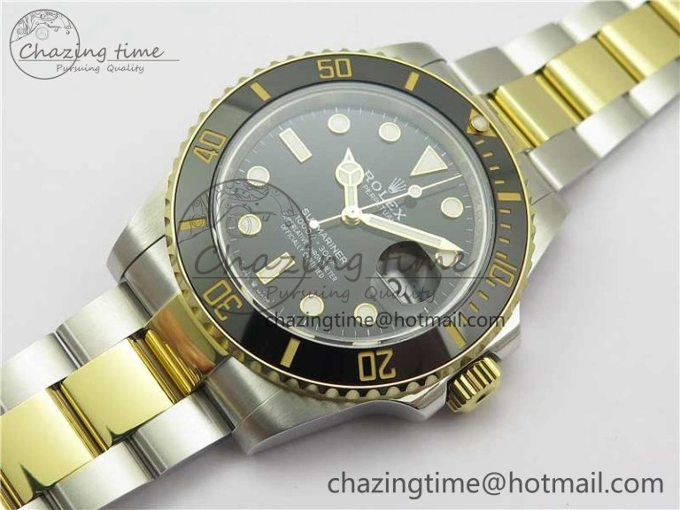 FastDry Submariner 41mm 126613 LN SS YG BP Maker Best Edition Black Dial on SS YG Bracelet 2576