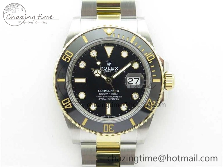 FastDry Submariner 41mm 126613 LN SS YG BP Maker Best Edition Black Dial on SS YG Bracelet 2576