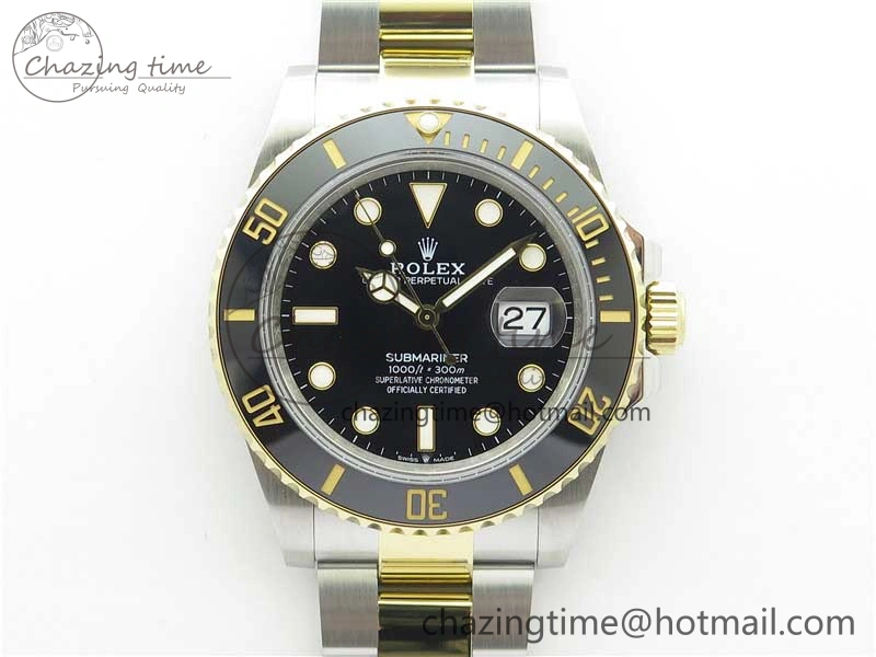 FastDry Submariner 41mm 126613 LN SS YG BP Maker Best Edition Black Dial on SS YG Bracelet 2576