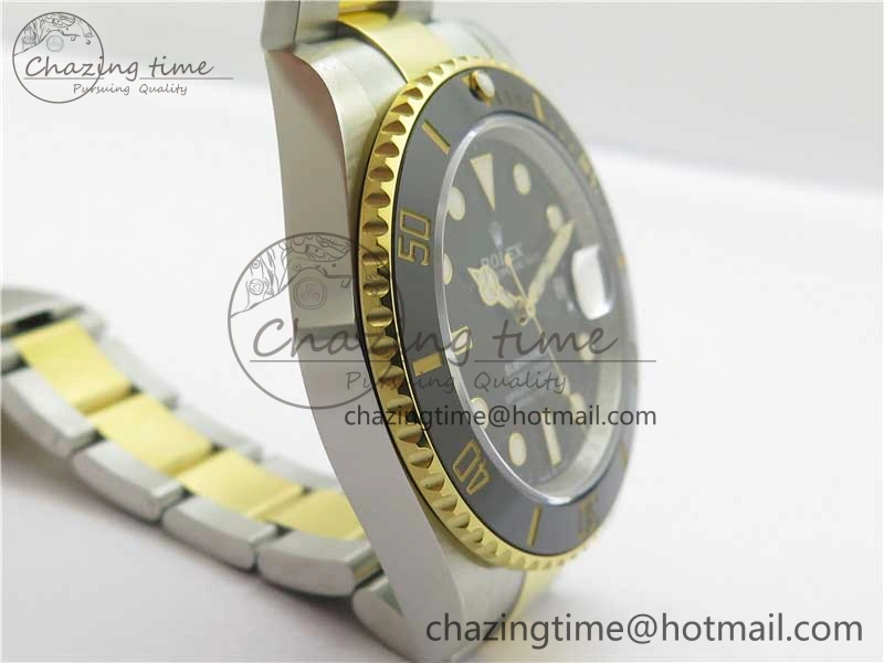 ModernLook Submariner 41mm 126613 LN SS YG EWF Black Dial on SS YG Bracelet A 2622