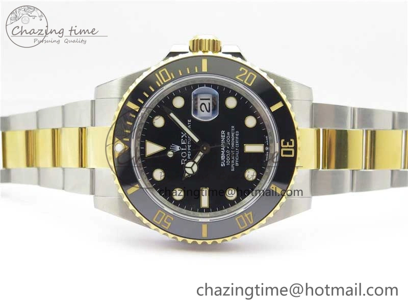 ModernLook Submariner 41mm 126613 LN SS YG EWF Black Dial on SS YG Bracelet A 2622