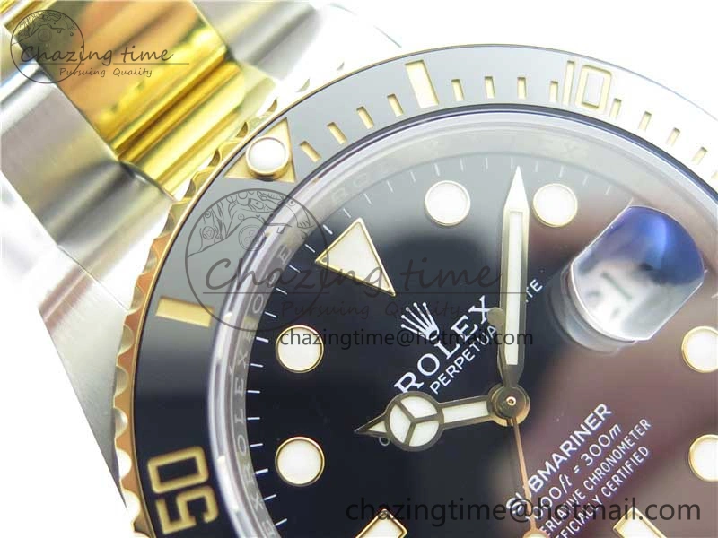 ModernLook Submariner 41mm 126613 LN SS YG EWF Black Dial on SS YG Bracelet A 2622