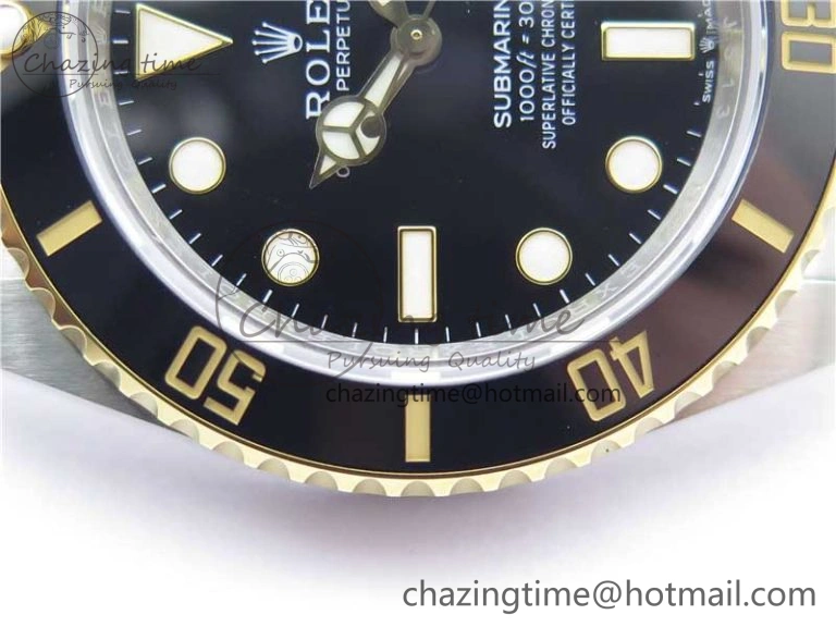 ModernLook Submariner 41mm 126613 LN SS YG EWF Black Dial on SS YG Bracelet A 2622