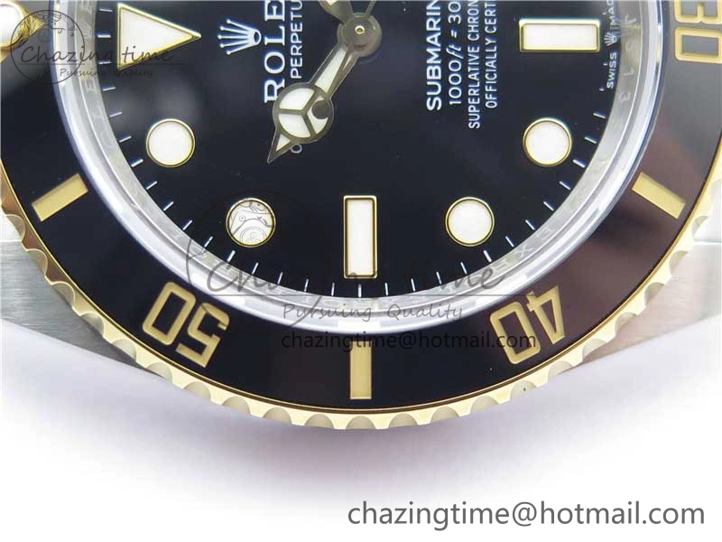 ModernLook Submariner 41mm 126613 LN SS YG EWF Black Dial on SS YG Bracelet A 2622