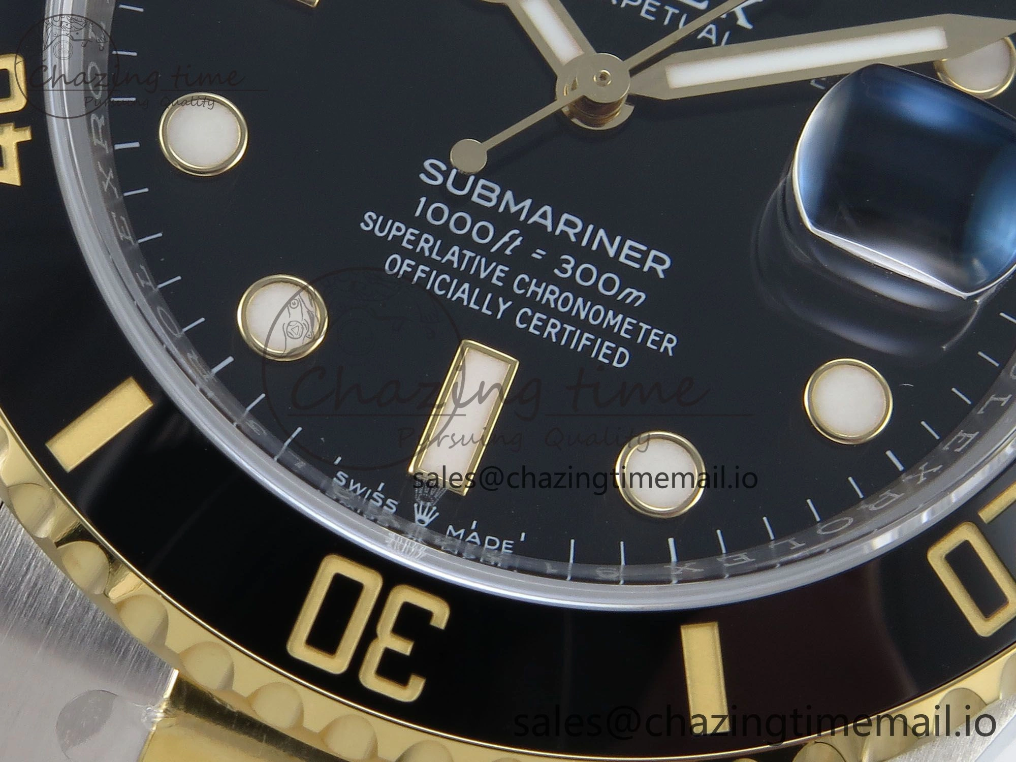 Sustainable Submariner 41mm 126613 LN TWSF SS YG Black Ceramic Black Dial on SS YG Bracelet SH 293