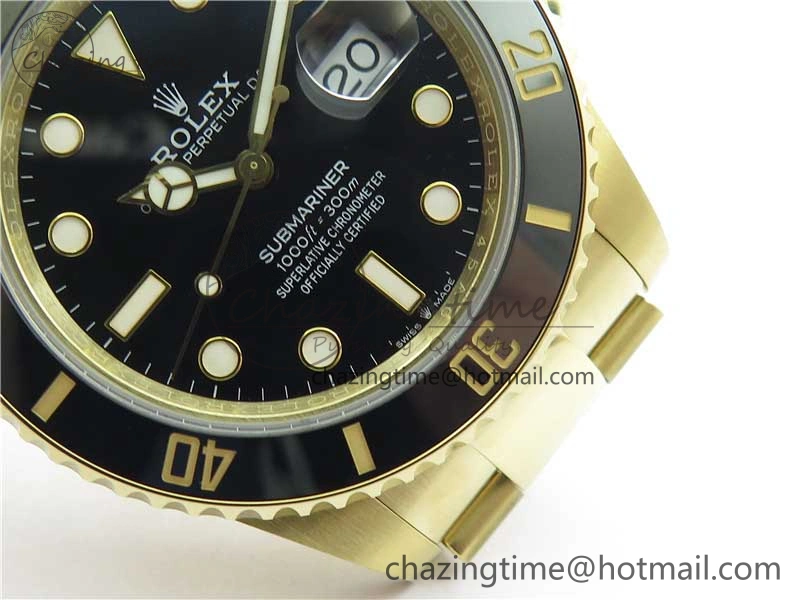Submariner 41mm 126613 LN YG BP Maker Best Edition Black Dial on YG Bracelet Practical 2573