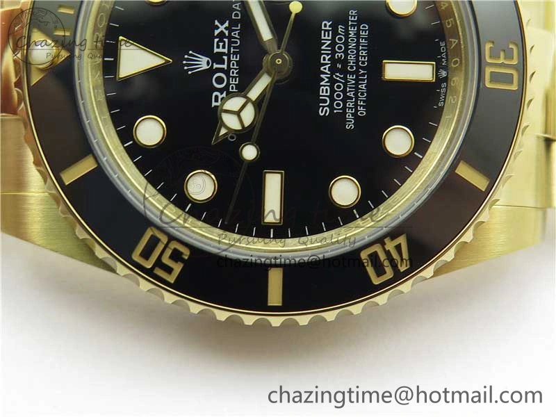 Submariner 41mm 126613 LN YG BP Maker Best Edition Black Dial on YG Bracelet Practical 2573