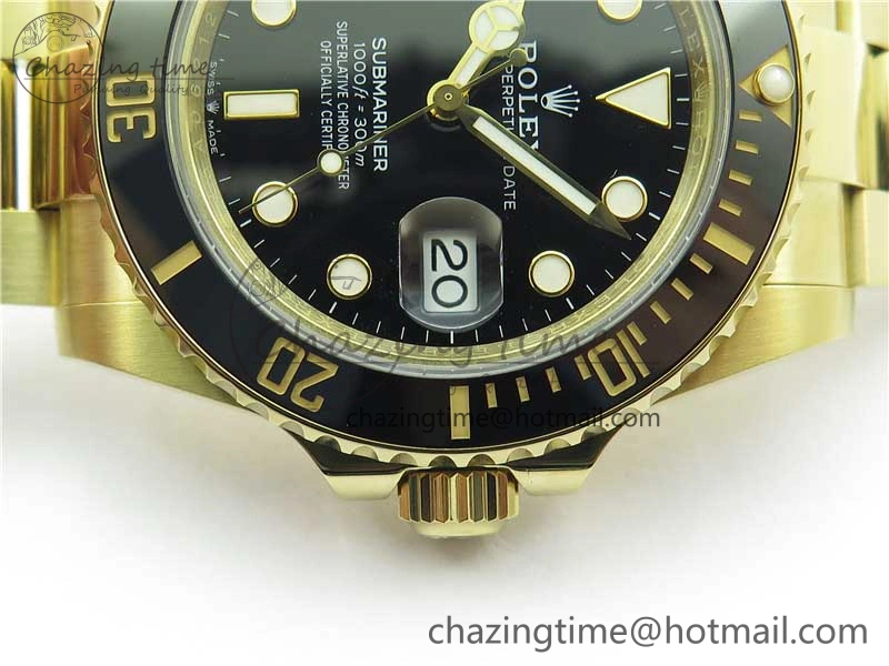 Submariner 41mm 126613 LN YG BP Maker Best Edition Black Dial on YG Bracelet Practical 2573