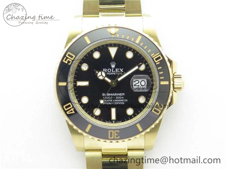 Submariner 41mm 126613 LN YG BP Maker Best Edition Black Dial on YG Bracelet Practical 2573