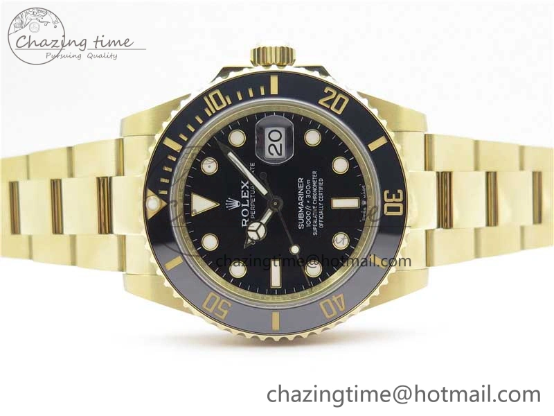 Submariner 41mm 126613 LN YG BP Maker Best Edition Black Dial on YG Bracelet Practical 2573