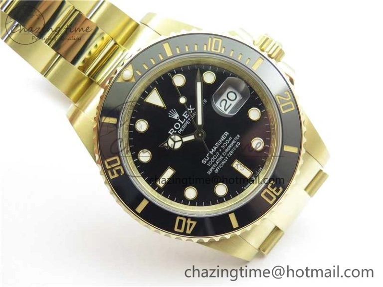 Submariner 41mm 126613 LN YG BP Maker Best Edition Black Dial on YG Bracelet Practical 2573