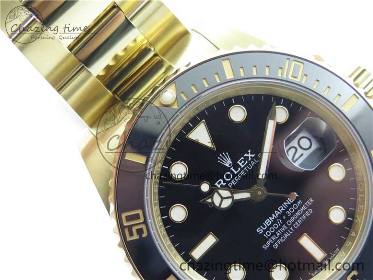 Submariner 41mm 126613 LN YG BP Maker Best Edition Black Dial on YG Bracelet Practical 2573