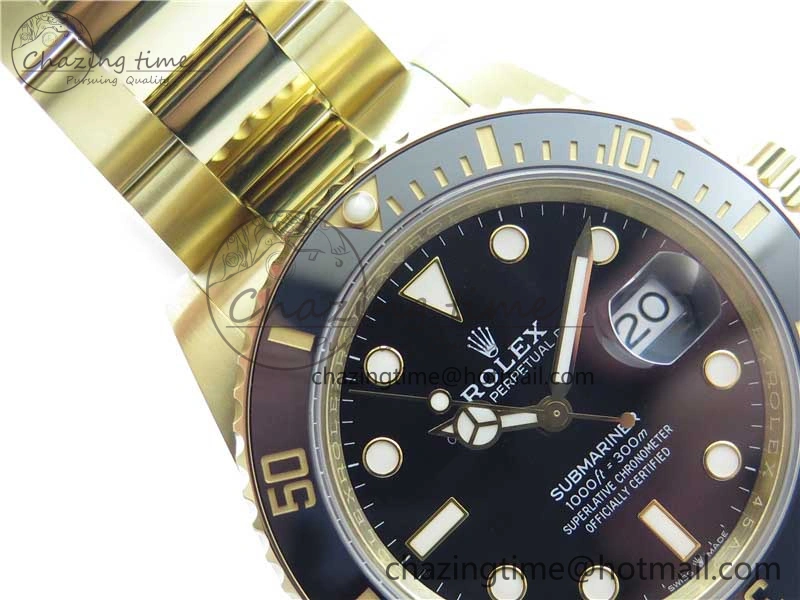 Submariner 41mm 126613 LN YG BP Maker Best Edition Black Dial on YG Bracelet Practical 2573