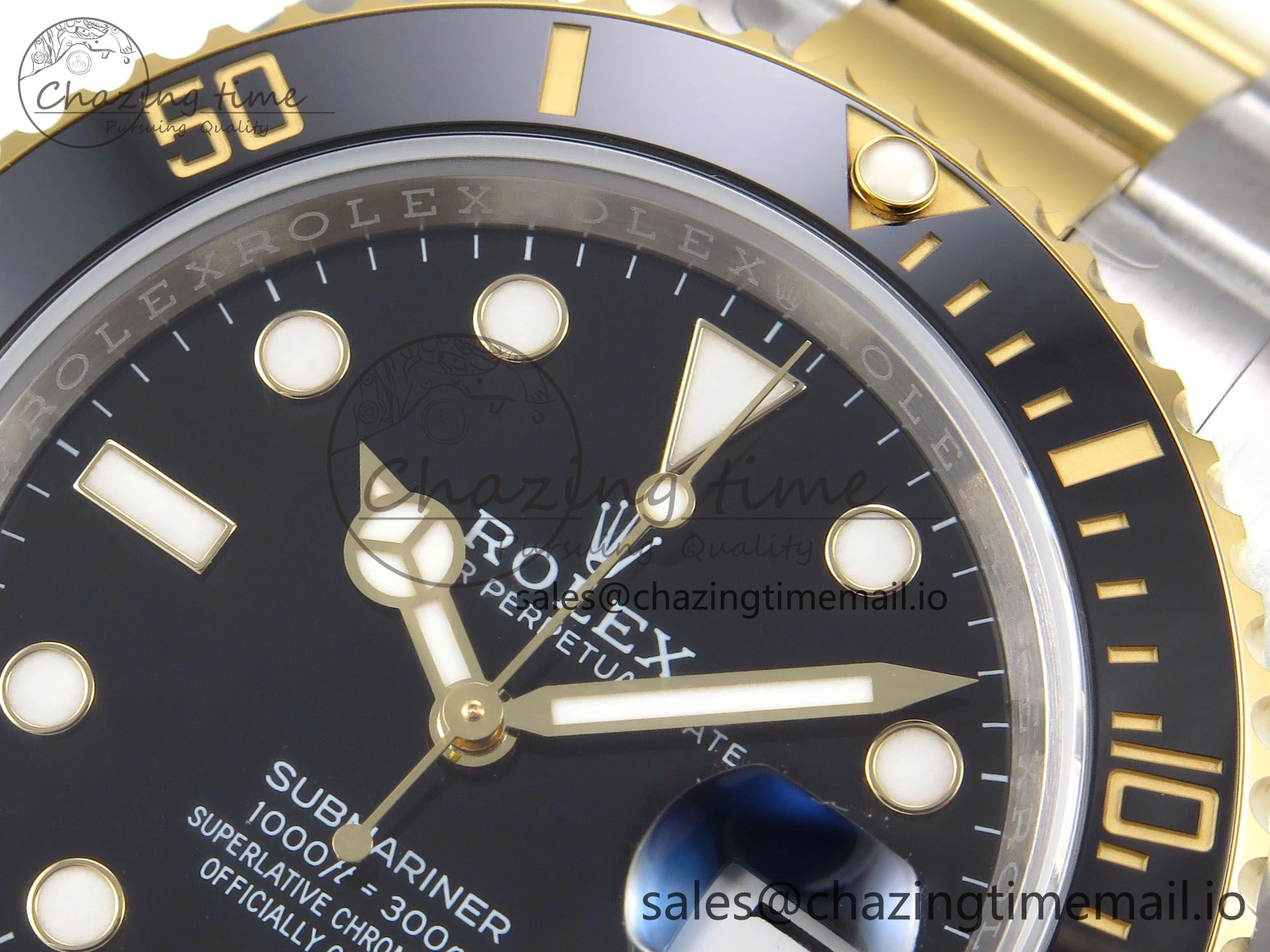 ModernLook Submariner 41mm 126613 LN YG SS EWEF Best Edition Black Dial on YG SS Bracelet A 966