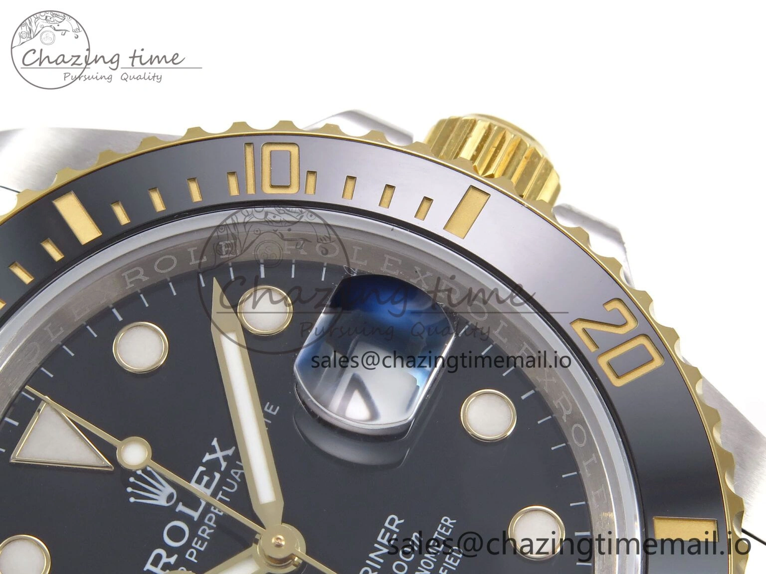 ModernLook Submariner 41mm 126613 LN YG SS EWEF Best Edition Black Dial on YG SS Bracelet A 966