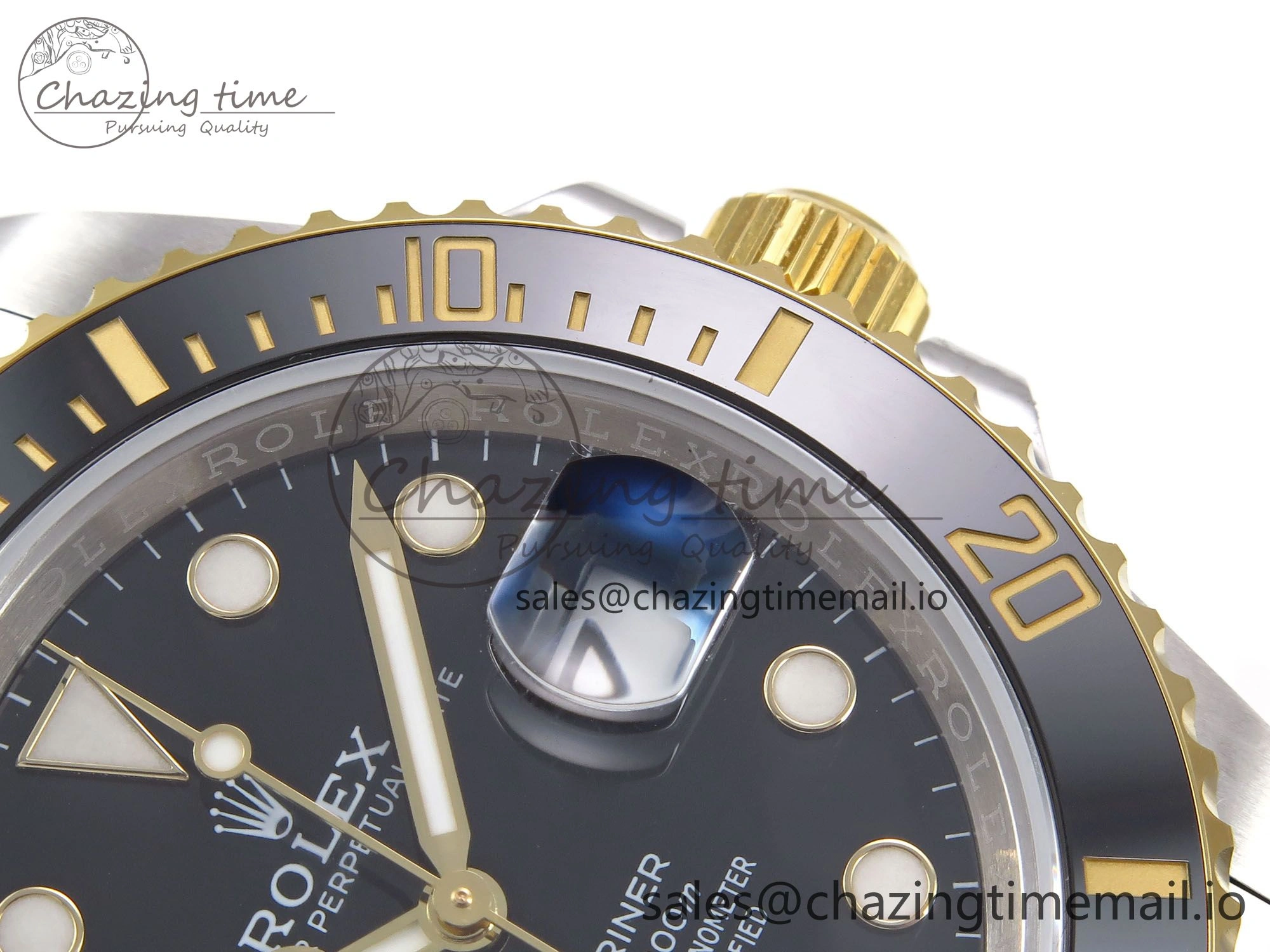 ModernLook Submariner 41mm 126613 LN YG SS EWEF Best Edition Black Dial on YG SS Bracelet A 966