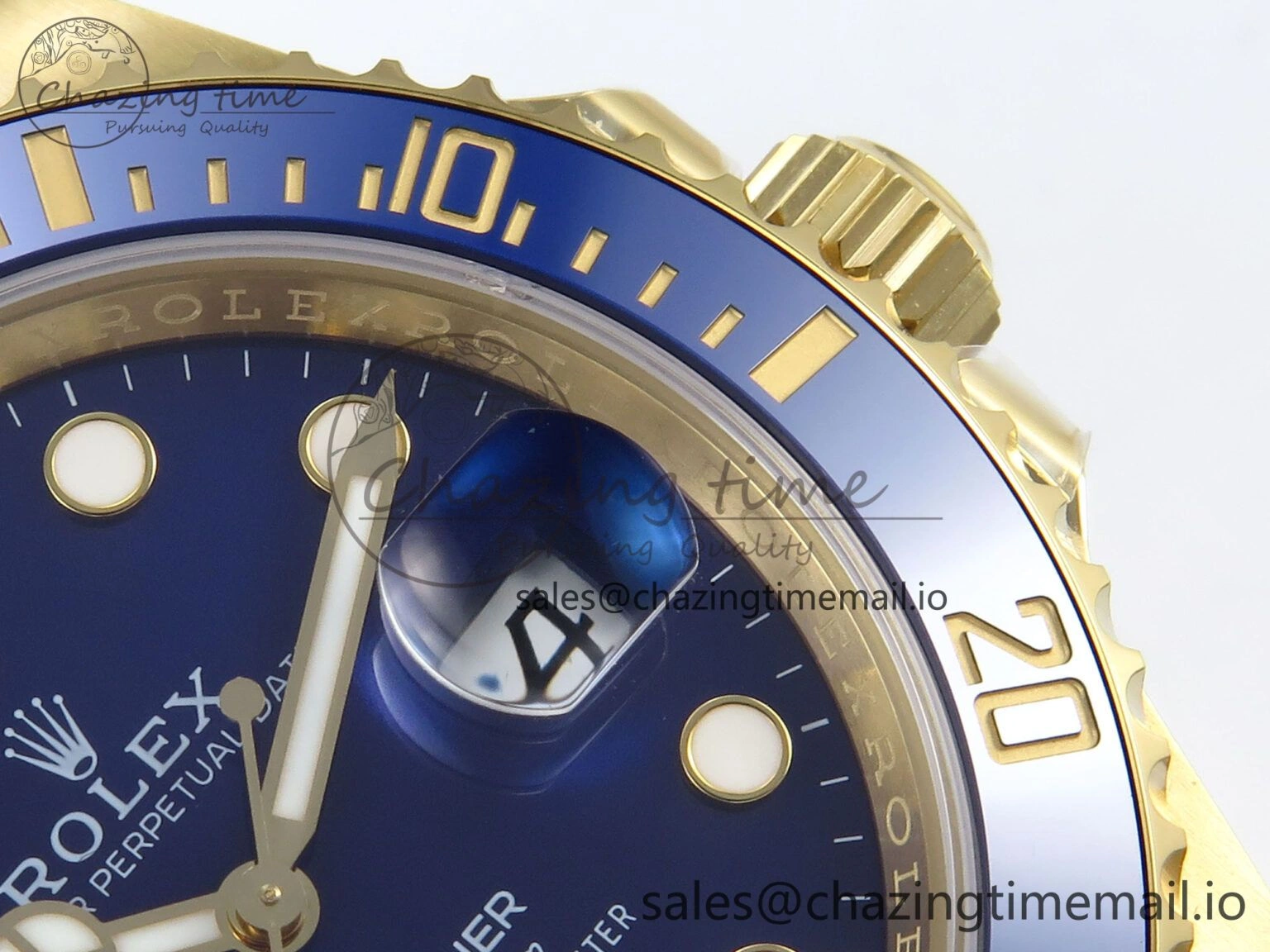 Unique Submariner 41mm 126618 LB THBF 904L Blue Ceramic 1:1 Best Edition on YG Bracelet SH 335