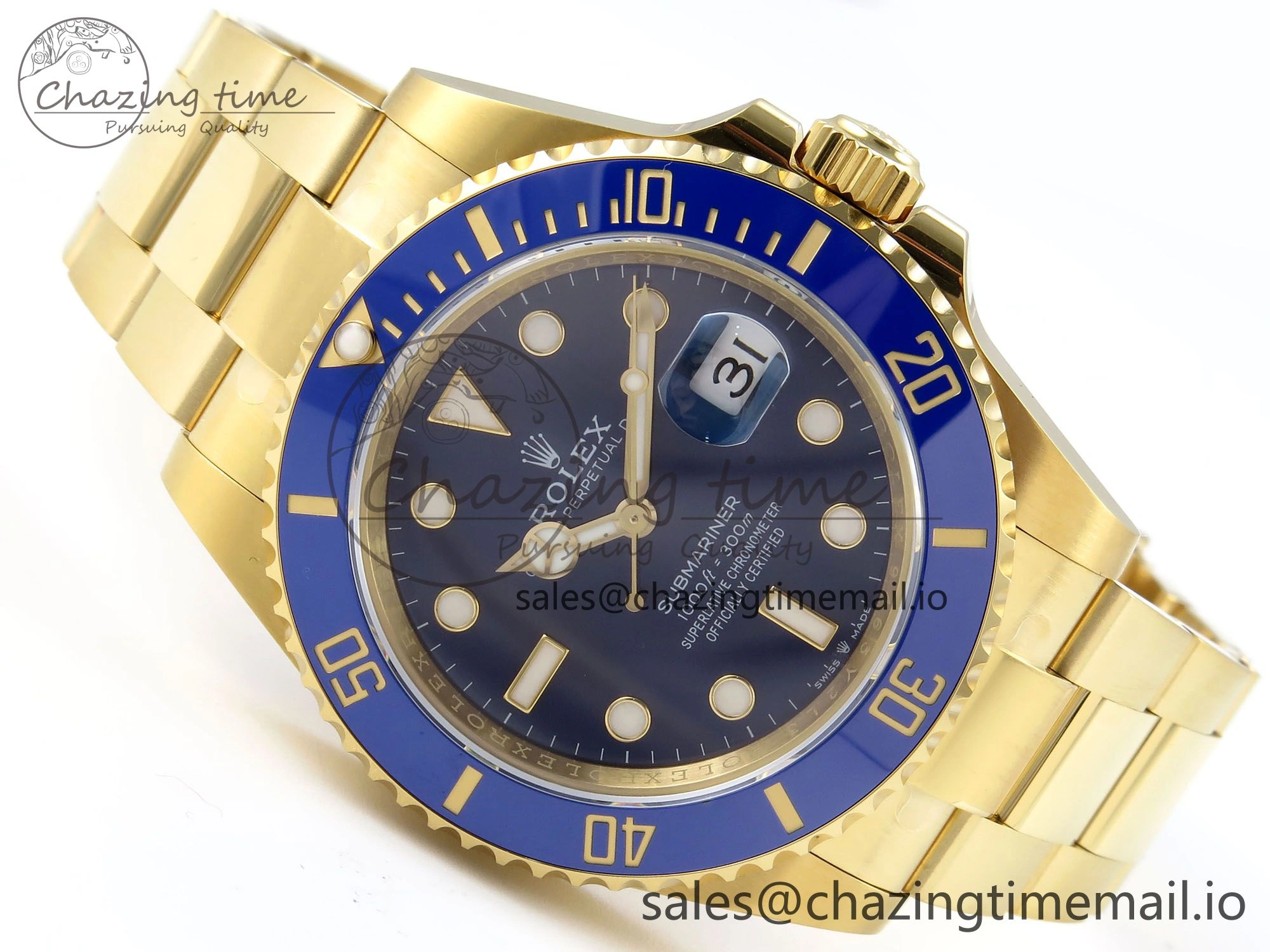 Submariner 41mm 126618 LB TWSF YG Blue Ceramic Blue Dial on YG Bracelet SH MultiPurpose 286