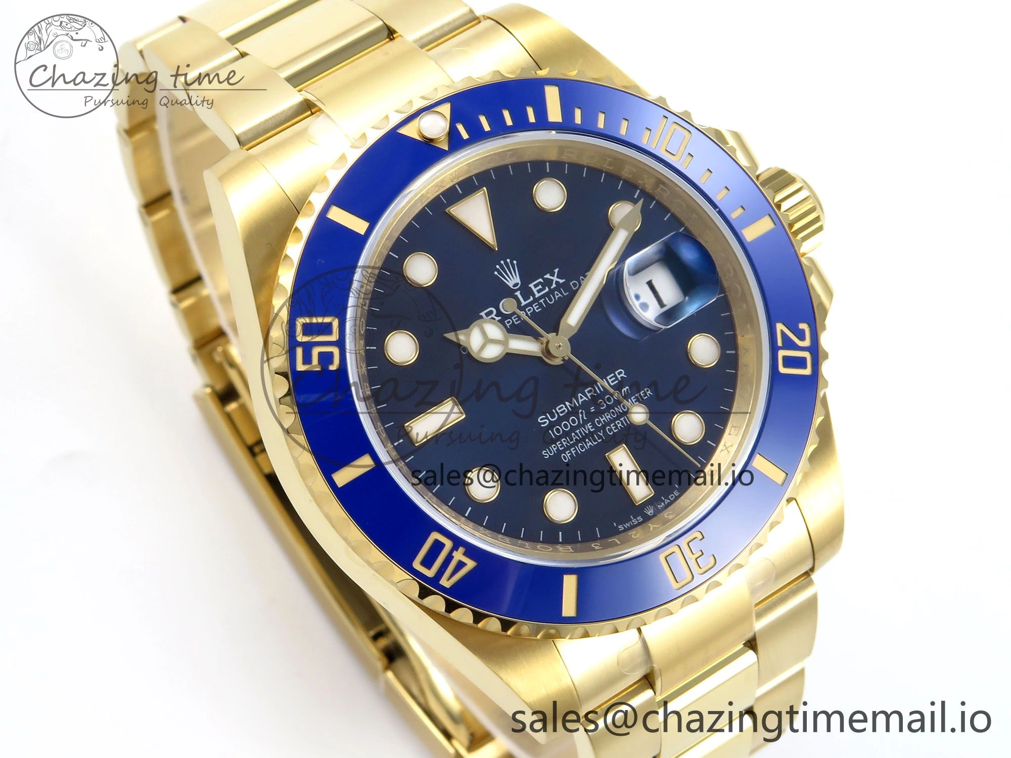 Submariner 41mm 126618 LB TWSF YG Blue Ceramic Blue Dial on YG Bracelet SH MultiPurpose 286