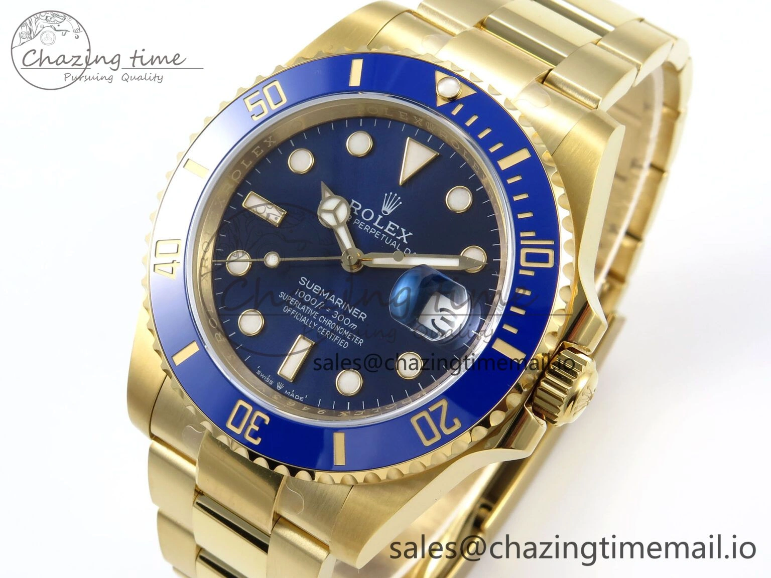Submariner 41mm 126618 LB TWSF YG Blue Ceramic Blue Dial on YG Bracelet SH MultiPurpose 286